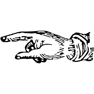 Hand Point 6 Element from Vintage Illustrations Set