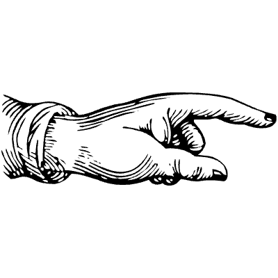 Hand Point 8 Element from Vintage Illustrations Set