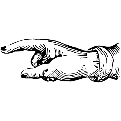 Hand Point 9 Element from Vintage Illustrations Set