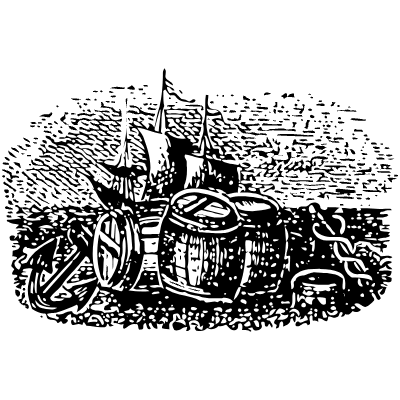 Harbour Port 2 Element from Vintage Illustrations Set