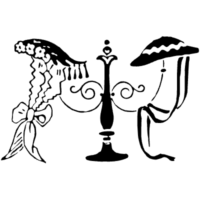 Hat Hanger 1 Element from Vintage Illustrations Set