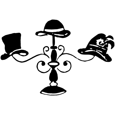 Hat Hanger 3 Element from Vintage Illustrations Set