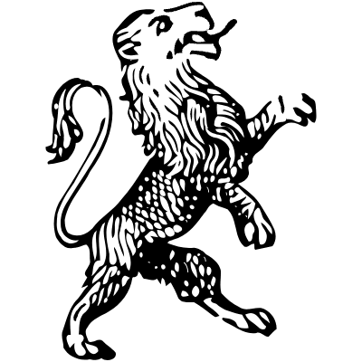 Lion Symbol 2 Element from Vintage Illustrations Set