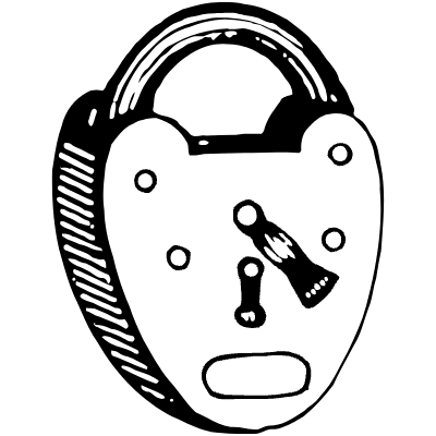 Lock 2 Element from Vintage Illustrations Set