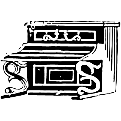 Piano 5 Element from Vintage Illustrations Set