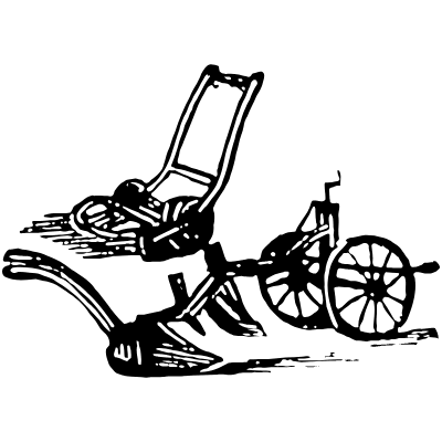 Plough Handle 3 Element from Vintage Illustrations Set