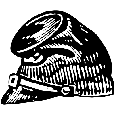 Police Cap Hat 2 Element from Vintage Illustrations Set