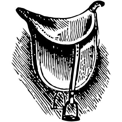 Saddle Element from Vintage Illustrations Set