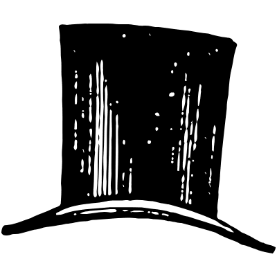 Top Hat 13 Element from Vintage Illustrations Set