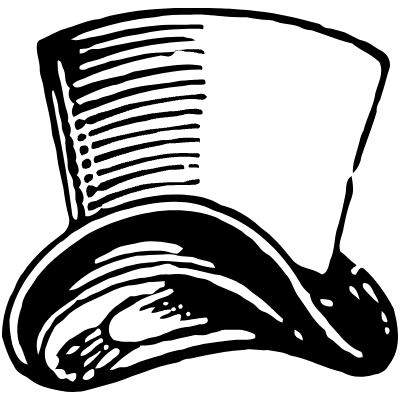 Top Hat 14 Element from Vintage Illustrations Set