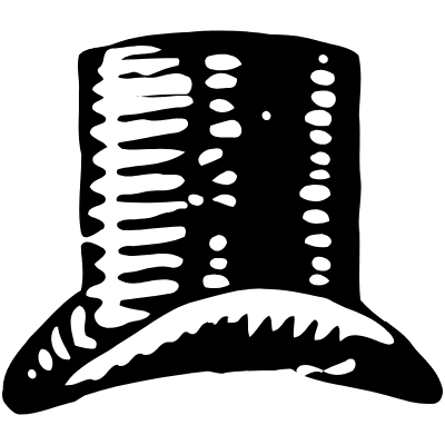 Top Hat 5 Element from Vintage Illustrations Set