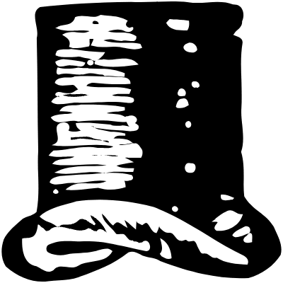 Top Hat 6 Element from Vintage Illustrations Set