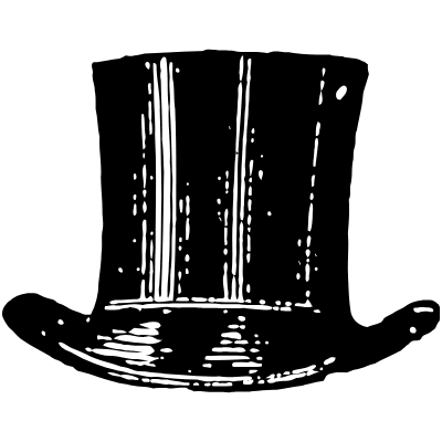 Top Hat 9 Element from Vintage Illustrations Set