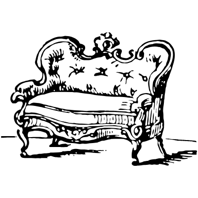 Vintage Sofa 4 Element from Vintage Illustrations Set