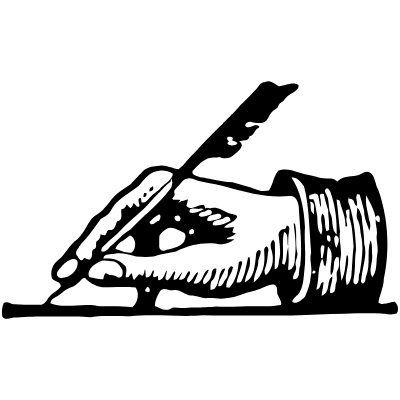 Writing Hand 1 Element from Vintage Illustrations Set