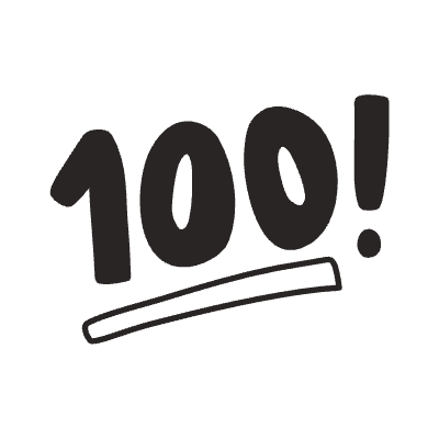 100 Element from Doodles (Monochrome) Set