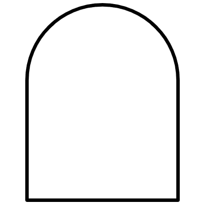 Abstract Arch Element from Geometric Shapes - Duo Set