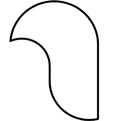 Abstract Bird Element from Geometric Shapes - Duo Set