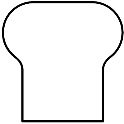 Abstract Bread Element from Geometric Shapes - Duo Set