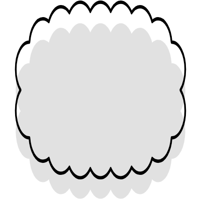 Abstract Cloud Horizontal Element from Geometrica (Combo) Set