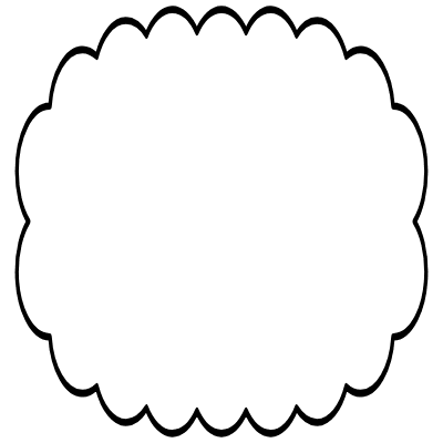 Abstract Cloud Horizontal Element from Geometric Shapes - Duo Set