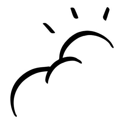 Abstract Cloud Mark Doodle 2 Element from Scribbles (Sketch Style) Set