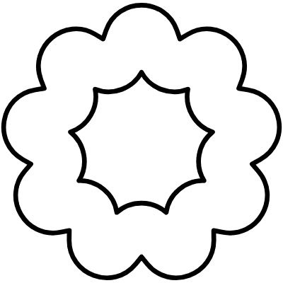 Abstract Donut Element from Geometrica (Line) Set