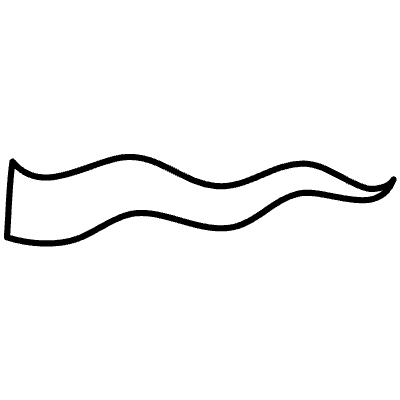 Abstract Flag Filled 1 Element from Scribbles (Variable Thickness Style) Set