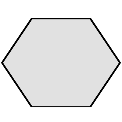 Abstract Hexagon Vertical Element from Geometrica (Combo) Set