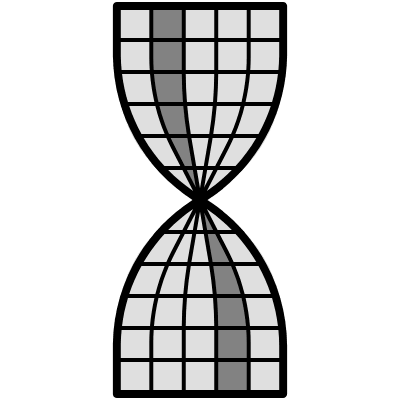 Abstract Hour Glass Wireframe 1 Element from Cyber GUI Elements Set