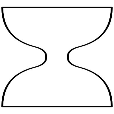 Abstract Hourglass Element from Geometrica (Line) Set