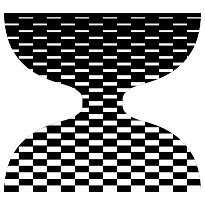 Abstract Hourglass Element from Geometrica (Texturized) Set