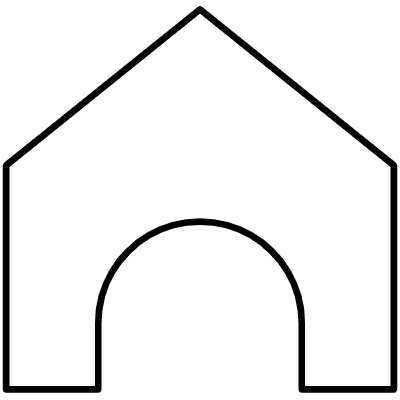 Abstract House Element from Geometrica (Line) Set