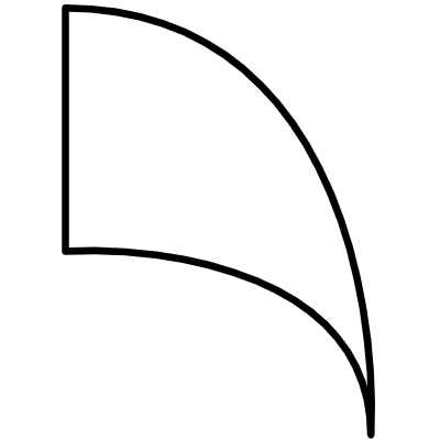 Abstract Nail Cape Element from Geometrica (Line) Set