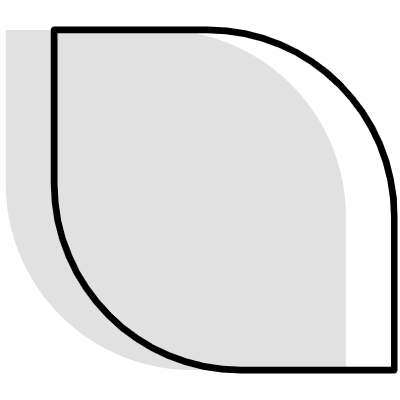 Abstract Oval Sharp Element from Geometrica (Combo) Set