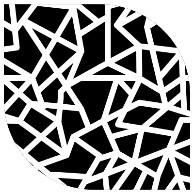 Abstract Oval Sharp Element from Geometrica (Texturized) Set