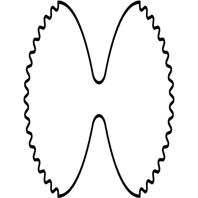 Abstract Pastry Bow Element from Geometrica (Duo) Set