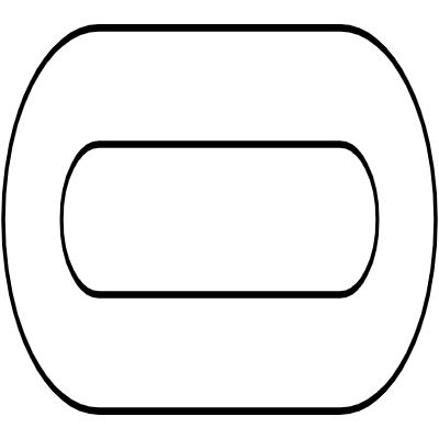 Abstract Path Oval Route Element from Geometrica (Line) Set