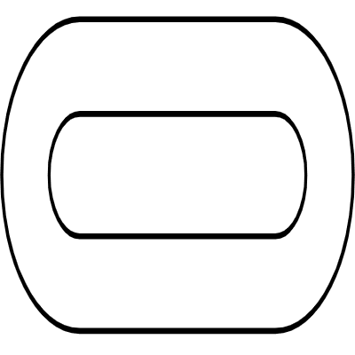 Abstract Path Oval Route Element from Geometrica (Duo) Set
