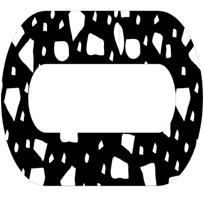 Abstract Path Oval Route Element from Geometrica (Texturized) Set