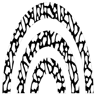 Abstract Rainbow Element from Geometrica (Texturized) Set