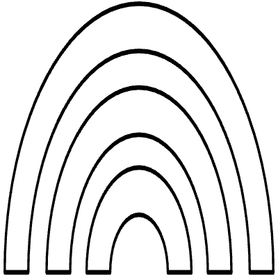 Abstract Rainbow Element from Geometrica (Duo) Set