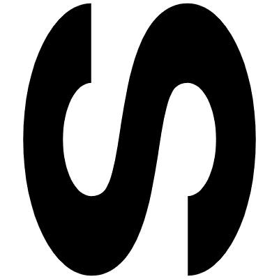 Abstract S Curly Element from Geometrica (Solid) Set