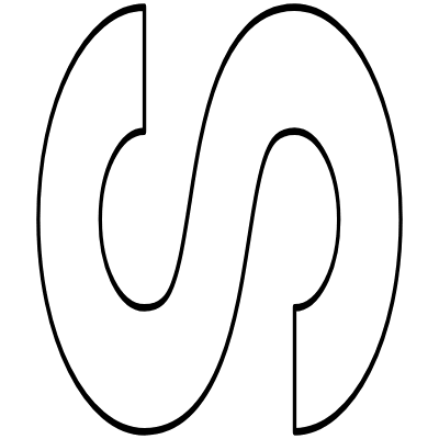 Abstract S Curly Element from Geometrica (Line) Set