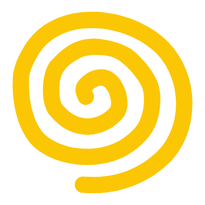 Abstract Spiral Element from Doodles (Flat) Set