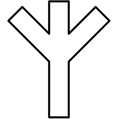 Abstract Tree Element from Geometrica (Duo) Set