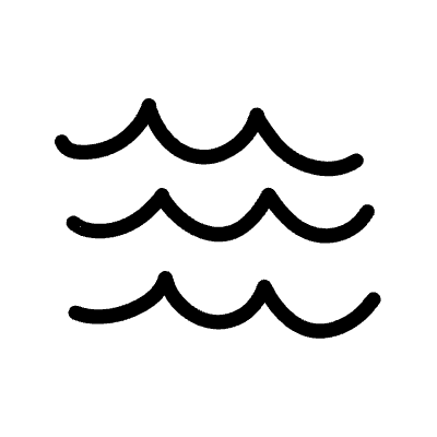 Abstract Wave Curly Line 1 Element from Scribbles (Variable Thickness Style) Set