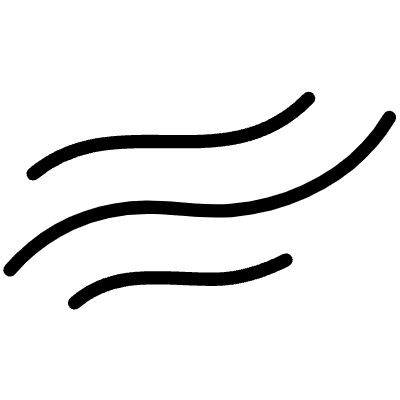 Abstract Wind Line 1 Element from Scribbles (Variable Thickness Style) Set
