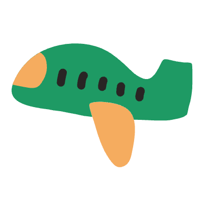 Airplane Element from Doodles (Flat) Set