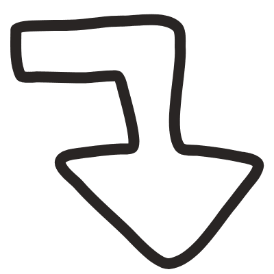 Arrow 4 Element from Doodles (Monochrome) Set